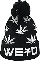 YCMI Winter Warm Mickey Hands Letter Kush Weed Marijuana Beanies Hat Skully