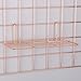 Simmer Stone Rose Gold Straight Shelf for Wire Wall Grid Panel, Flower Pot Display Shelf Rack, Wire Organizer Storage for Wall Decor, Size 9.8