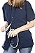 Post Surgery Mastectomy Shirts with Drain Pockets - Premium Cotton Post Mastectomy Shirts for Women - Mastectomy Recovery Must Haves - (Navy/Small)