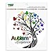 Autism Acceptance Tree of Life with Hearts Automotive Car Refrigerator Locker Vinyl Circle Magnet