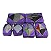 Rusoji Premium Packing Cube Travel Luggage Organizers - 6pc Various Size Set (Purple)