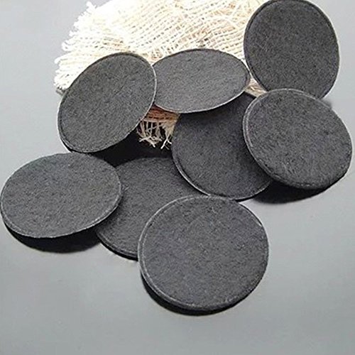 Sky Fish Round Felt Pads Self Adhesive Furniture Pads Fiber Felting Heavy Duty Protectors Pads For Furniture Scratch Resistant And Wooden Floor 30 Pieces Black