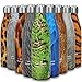 Tadge Goods Insulated Stainless Steel Water Bottle - Endangered Species Edition - Metal Thermo Style Bottles Great for Sports, Gym, Kids - Keeps Drinks Hot & Cold - 17 Oz Large