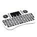 Yesea Mini Keyboard with Touchpad 2.4Ghz Wireless Qwert keyboard With Li Battery Universal Remote Control for PC Xbox 360 Ps3 Google Android Tv Box (White)