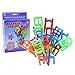 Trekbest Balance Chairs Game Toys - 18 Chair Toys Stacking Intelligence Multiplayer Parent-Child Game as Birthday Gift
