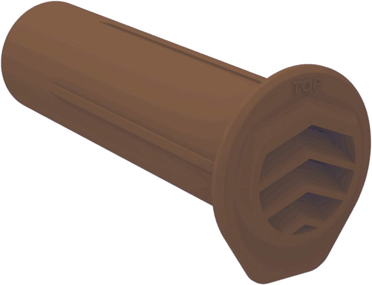 5 x Brown Drill Weep Vents Round Vent Cavity, Rendered Walls, Retaining Wall - Image 3