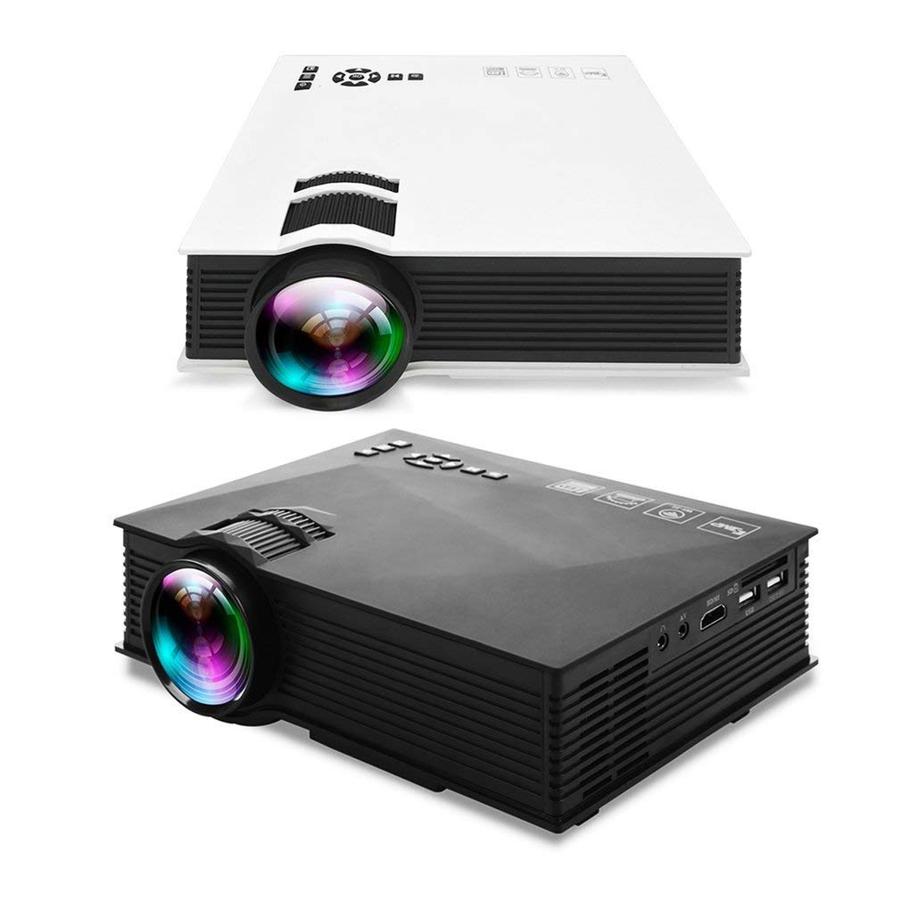 UC46 + Mini HD Proyector 1200LM Home Theater Projector con WiFi ...