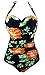 Cocoship 50s Inspired Retro Floral Vintage One Piece Pin Up Monokinis Swimsuit(FBA)