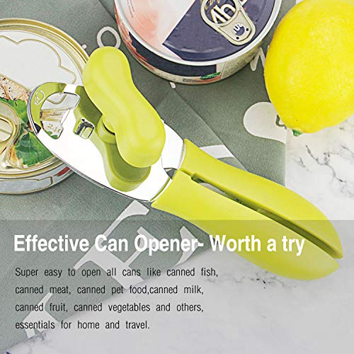 Can Opener, 4-IN-1 Stainless Steel Manual Heavy Duty Tin Opener, with Ergonomic Handle for Kitchen Cooking and Can Opening- Ultra Sharp Cutting Tool, Non-slip Handle for Easy-to-Use - Thumbnail 5