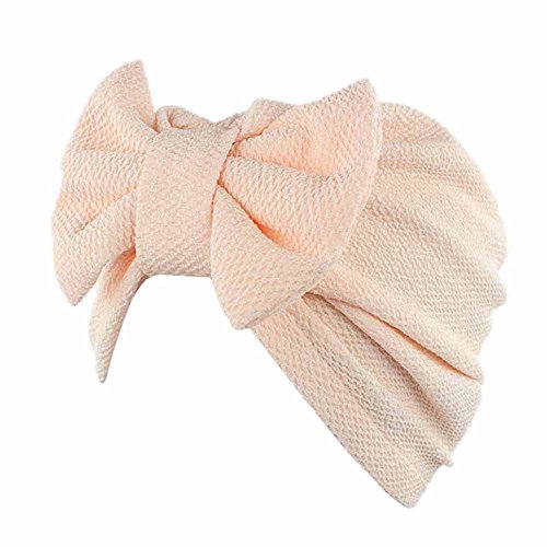 Beautyvan HOTï¼Bow Casual Head Wrap Cap, Adult Women Bow Cancer Chemo Hat Beanie Scarf Turban Head Wrap Cap,Multiple Colors Available (Beige)