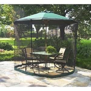 Amazon.com : PATIO UMBRELLA MOSQUITO NET 9FT UMBRELLA ...