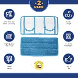 Set of 2 Resusable Microfiber Mop Pads