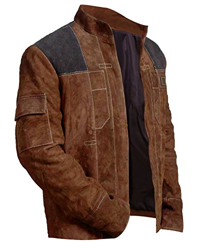 LP-FACON Star Space Warrior Han Suede Leather Solo Wars Jacket - Thumbnail 2