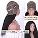 Chantiche Italian Yaki 360 Lace Frontal Wig Human Hair with Extra Heavy 150 Density Brazilian Customized 360 Full Lace Wigs with Baby Hair for Black Women 14inches Natural Color