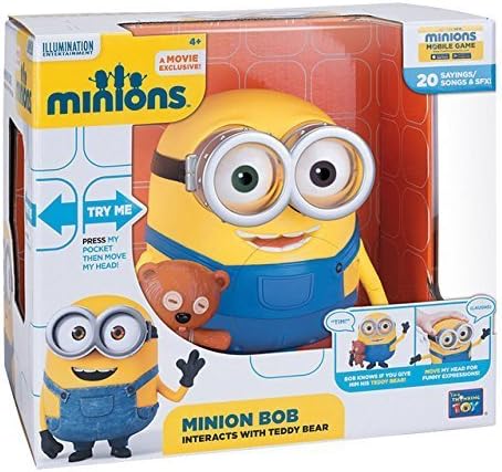 MTW 3100600 Minions - Interactive Plush - Bob with teddy by MTW