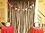 Langxun 3 ft x 8 ft Black Foil Fringe Curtains | Photo Booth Background for Party, Prom, Birthday, Wedding, Event Decorations ( 2 Pack ) (BLACK)