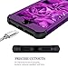 Petocase Compatible iPhone 8 Plus Case/iPhone 7 Plus Case, Luxury Sparkle Glitter Shockproof Full-Body Protective Hybrid Cover for 5.5” Apple iPhone 6+/6s+/7+/8+ - Purple Bling/Black
