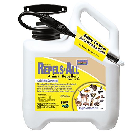 Bonide 2391 Shot Gun Repels All Liquid Animal Repellent Pump N Spray, 1.33 gallon