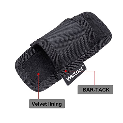 Black Open Top Compact Flashlight Holder Duty Belt Carry Cases For MAGLITE MID SIZE ML25, 50, 100 series, 2-4CELL C series Streamlight stinger series
