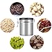 Airtight Coffee Container Storage Canister,Stainless Steel Coffee Beans Ground for Fresher Container Built-in One Way Valve (Silver, 16oz)