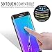 Elebase Galaxy S6 Edge Screen Protector, 3D CurvedTempered Glass,Anti-Scratch,9H Hardness,Full Coverage,Ultra HD Clear Anti-Bubble Film for Samsung Galaxy S6 Edge (Black)