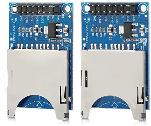 GOOD PRODUCT 2019 (2PCS) SD Card Slot Reading Writing Module - Blue + Silver LDTR-WG0049