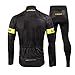 Lixada Men's Cycling Jersey Suit Winter Thermal Fleece Long Sleeve Mountain Bike Road Bicycle Shirt with 3D Tights Padded Pants