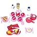 Little Treasures 40 Pcs MINI SIZED Toy Cooking Pretend Play Food Set
