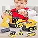 iLifeTech Car Toys Excavator Toy Educational Building Tractor for 3-12 Years Old Boys and Girls