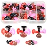 TOVOT 100 PCS 8mm-19.5mm 4 Colors Plastic Safety