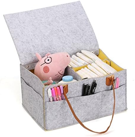 Diaper Caddy Baby Nursery Storage Bin and Car Organizer Tote Dustproof Multi-function