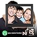 Apzka 8-Inch HD Digital Photo Frame with Motion Sensor, MP3 Photo Video & Music Playback, Calendar with 2GB Internal Memory & Remote Control (Black)