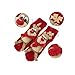 Christmas Winter Indoor Floor Socks 3d Cartoon Animal Non-Skid Household Thick Knit Socks for Women (Red Deer)