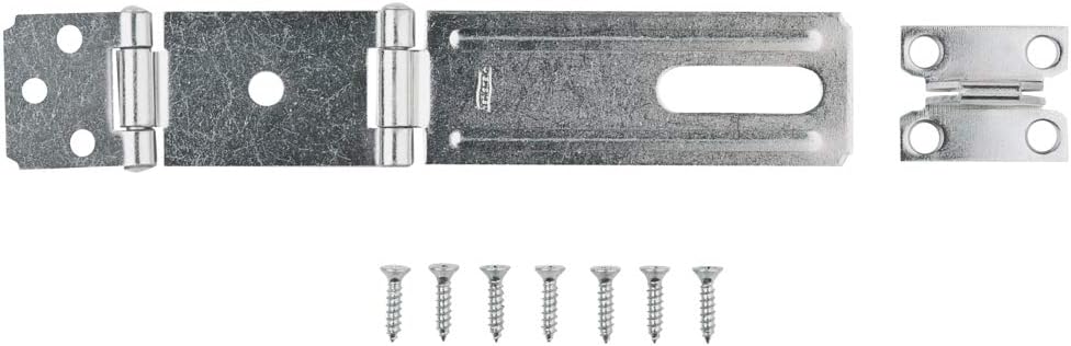 National Hardware N103-291 V34 Double Hinge Safety Hasp in Zinc plated - Hardware Hasps - 