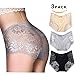 BOSSXIN Women's Sexy Lace Comfort Revolution Seamless Halo Brief Panty