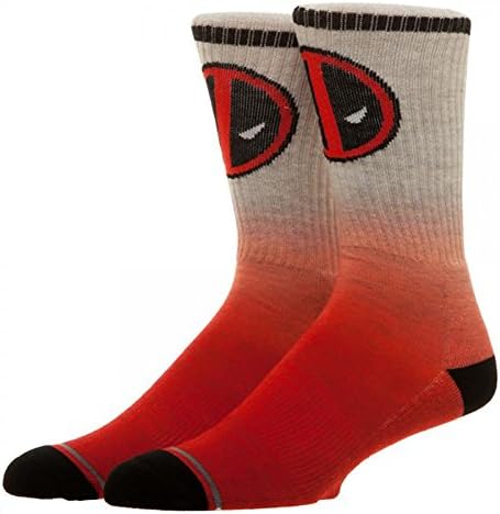 Marvel Comics Deadpool Ombre Crew Socks
