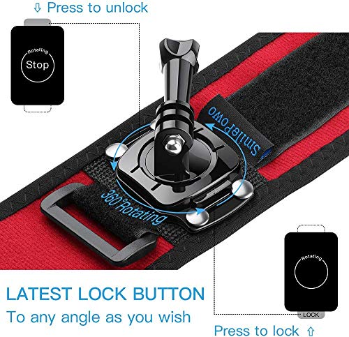 SmilePowo 42-in-1 Accessories Kit for GoPro Hero8 7 Black/GoPro Fusion/Hero6 Black /Hero5 Black/Hero Session/Hero4 3+ 2 1 Black/Hero (2018)/Silver/AKASO/Campark/APEMAN/SJCAM/Max with Car Suction