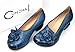 CUNZHAI Handmade Women's Spring/Summer Mid Chunky Heel Round Toe Genuine Leather Dress Pumps Shoes