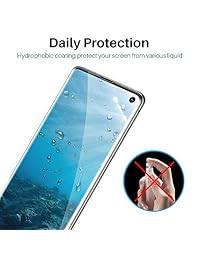 [3 Pack] L K Protector de pantalla para Samsung Galaxy S10, [autorreparación] [huellas dactilares en pantalla] [ -Spray] HD Efecto Flexible Film, Garantía de por vida reemplazo