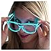 Neon Nightlife Aqua Frame/Clear Lens Light Up Glasses