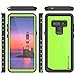 PunkCase Galaxy Note 9 Waterproof Case, [StudStar Series] [Slim Fit] [IP68 Certified] [Shockproof] [Dirtproof] [Snowproof] Armor Cover for Samsung Galaxy Note 9 [Light Green]