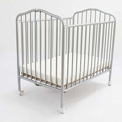 silver baby crib