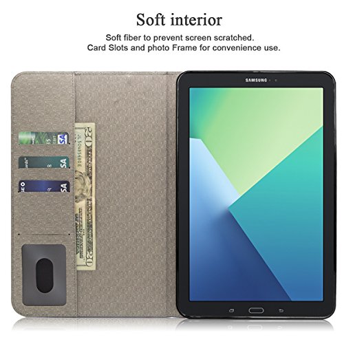 Galaxy Tab A with S Pen (P585 P580) Case, Mignova Premium PU Leather  Folio Smart Cover Case Auto Sleep /Wake for Samsung Galaxy Tab A