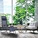 FDW New Zero Gravity Chairs Case of 2 Lounge Patio Chairs Outdoor Yard Beach,Sunbathing,Foldable,Alloy Steel
