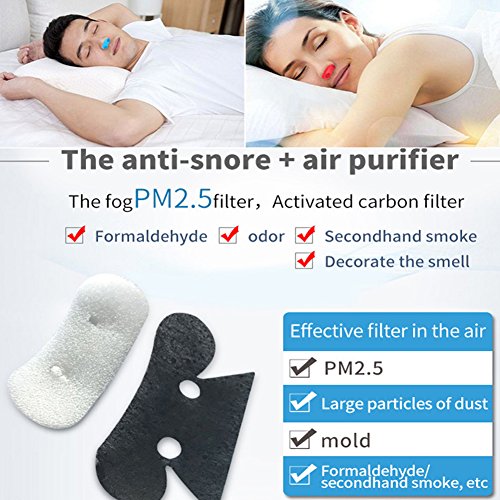 3 Packs 2-in-1 Silicone Anti Snoring Device Nose Air Purifier Vents Sleep Nasal Strips Snore Stopper Breathe Right Solution Guard AIDS Updated Version