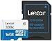 Lexar High-Performance MicroSDHC 300x 16GB UHS-I/U1 w/Adapter Flash Memory Card - LSDMI16GBB1NL300A