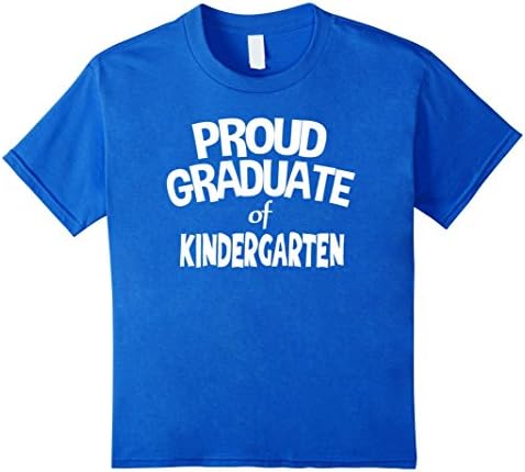 Kids Proud Graduate of Kindergarten Tshirt Graduation Gift YOUTH 8 Royal Blue