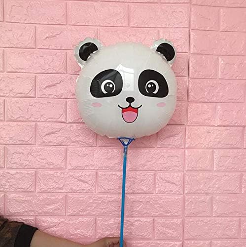 Honta Valentine's Day Toy Children Toy 18 Inch Panda Cartoon Animal Aluminum Film Balloon Support Pole Aluminum Foil Balloon Party Decor