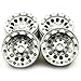 RCLIONS Aluminum 1.9inch RC Beadlock Wheels Rims for 1/10th Axial SCX10 D90 RC Crawler Car-Pack of 4pcs