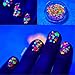 NICOLE DIARY 1 Box 1mm-2mm Mixed Nail Glitter Multicolor DIY Decoration Mini Round Thin Paillette Design Nail Art Glitter